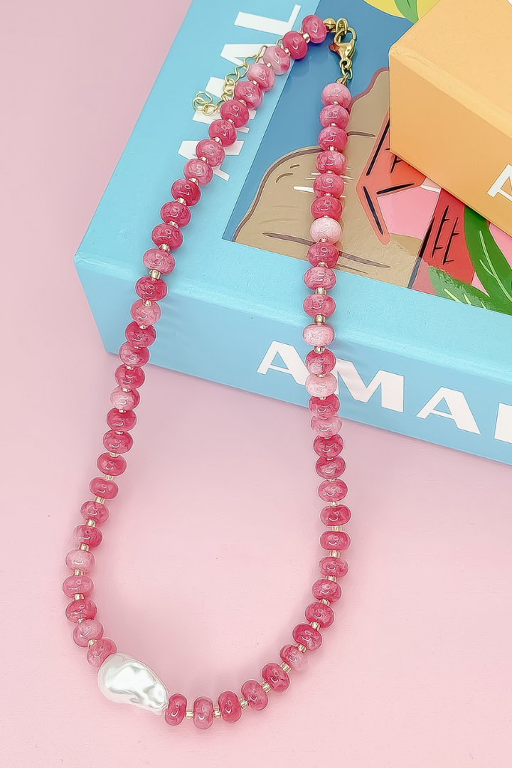 Cherry Pearl Necklace-7- Jewelry-Treasure Jewels-Usher & Co - Women's Boutique Located in Atoka, OK and Durant, OK