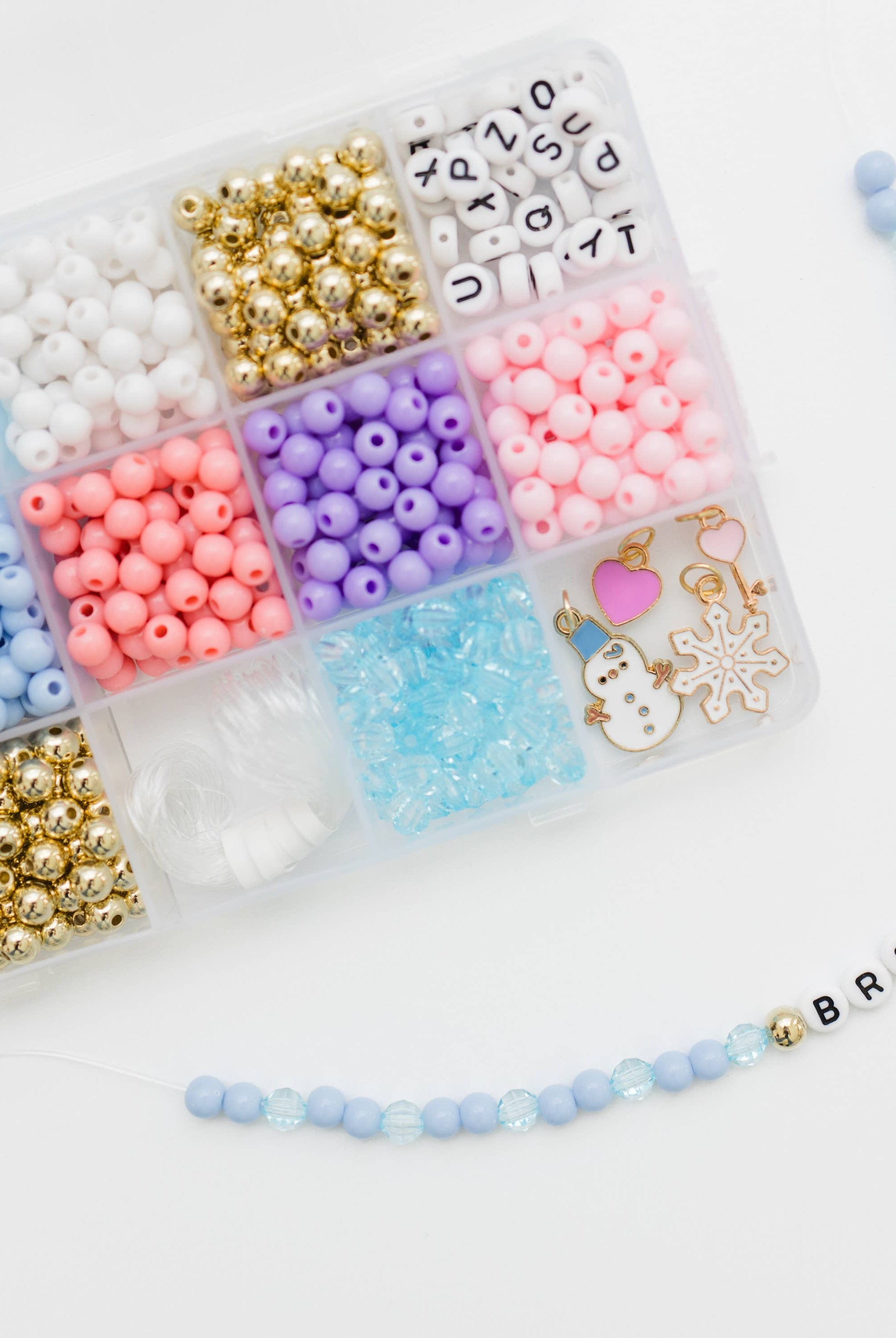 Winter Wonderland Stretchy Bracelet Kit -11- Gift/Home-Stacked Sweetly-Usher & Co - Women's Boutique Located in Atoka, OK and Durant, OK