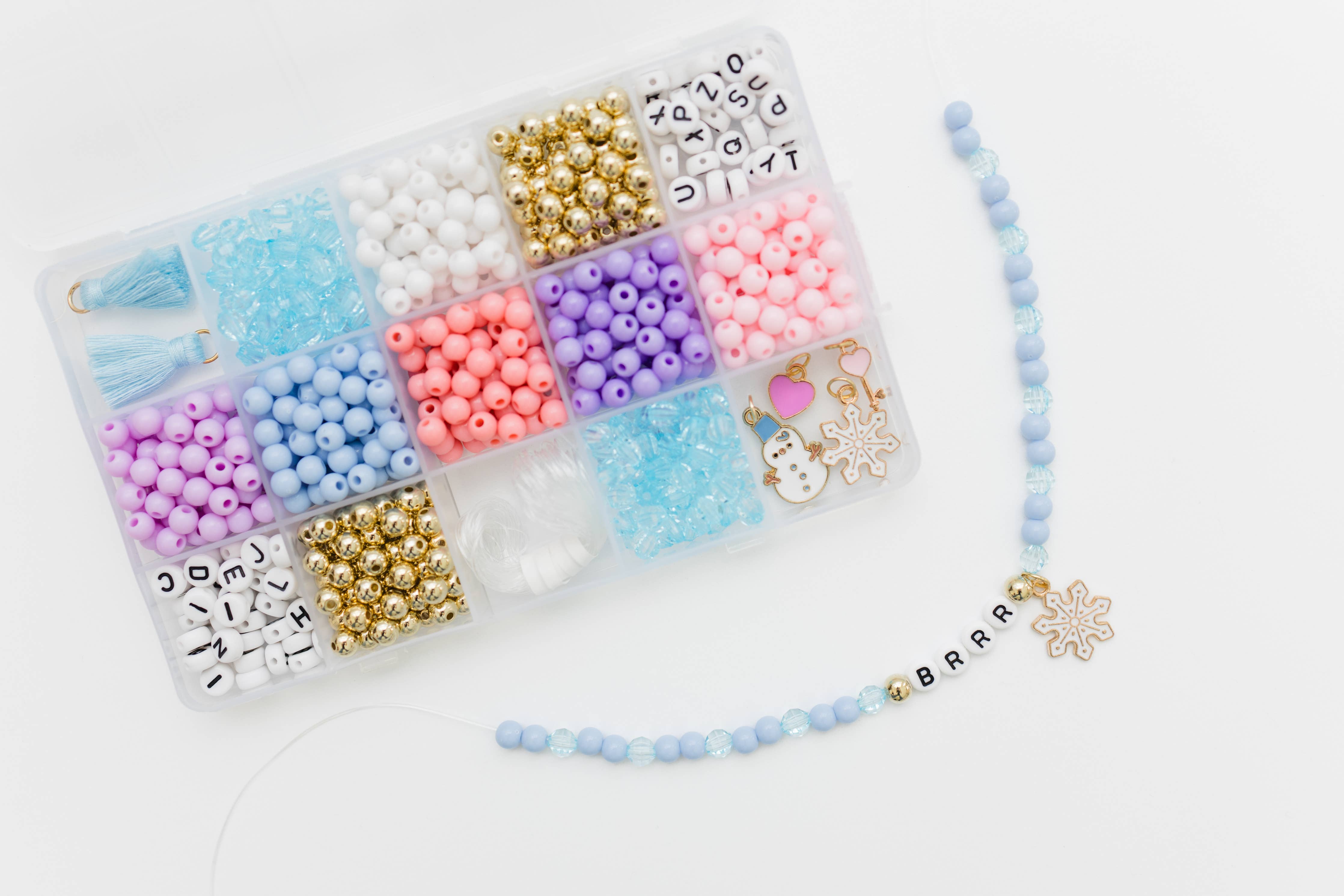 Winter Wonderland Stretchy Bracelet Kit -11- Gift/Home-Stacked Sweetly-Usher & Co - Women's Boutique Located in Atoka, OK and Durant, OK