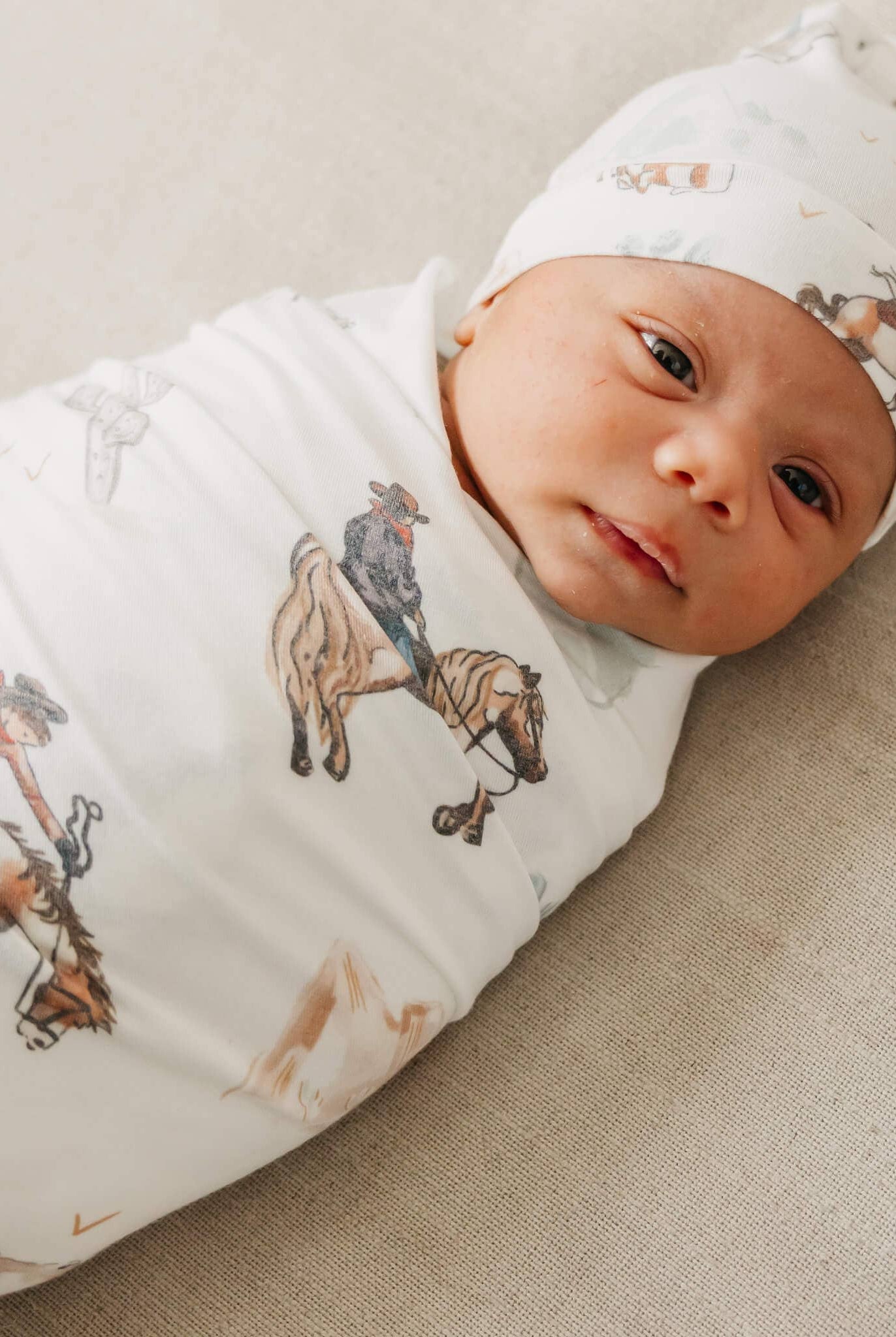 Copper Pearl: Knit Swaddle Blanket - Boone-12- Baby/Kids/Men-Copper Pearl-Usher & Co - Women's Boutique Located in Atoka, OK and Durant, OK