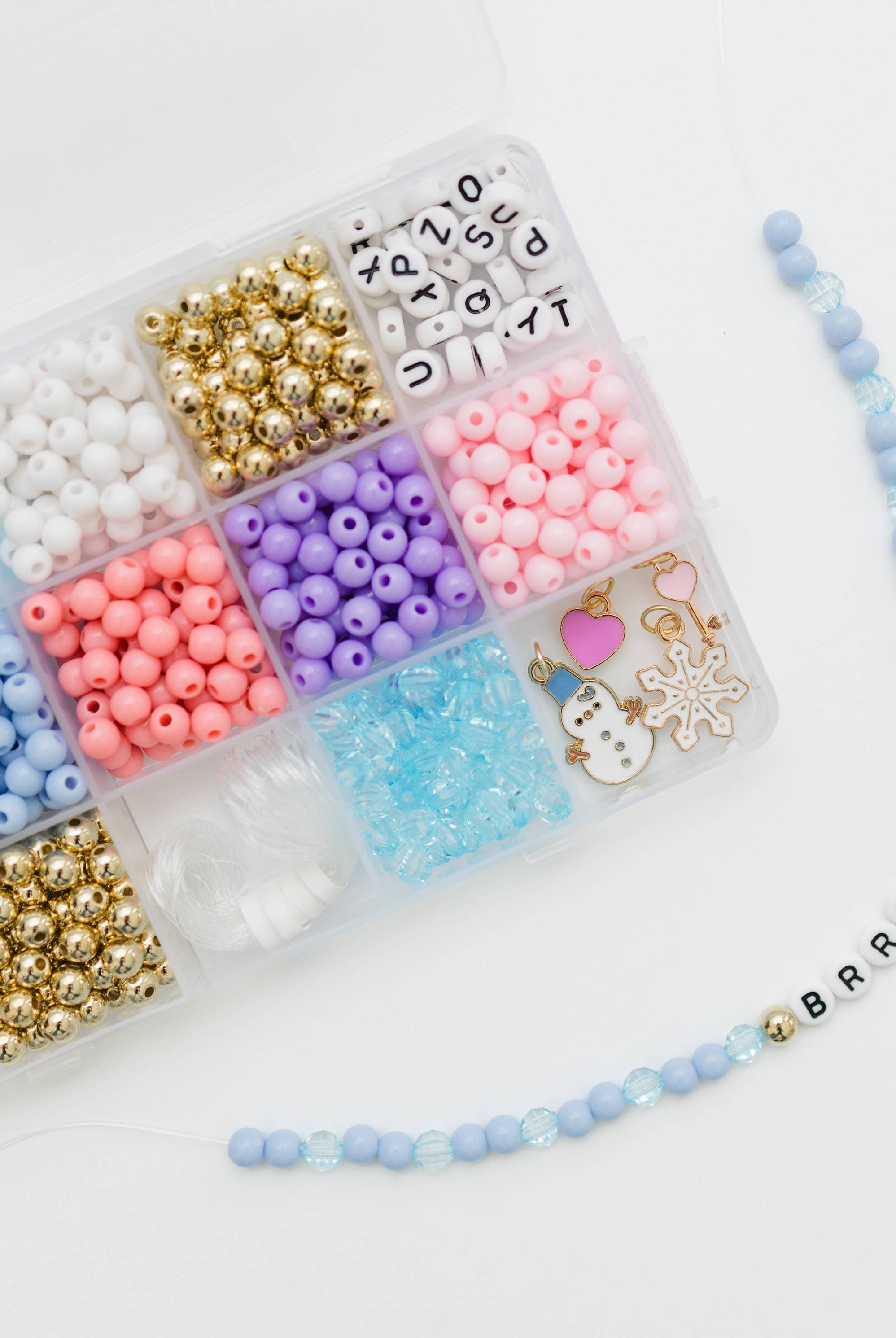 Winter Wonderland Stretchy Bracelet Kit -11- Gift/Home-Stacked Sweetly-Usher & Co - Women's Boutique Located in Atoka, OK and Durant, OK