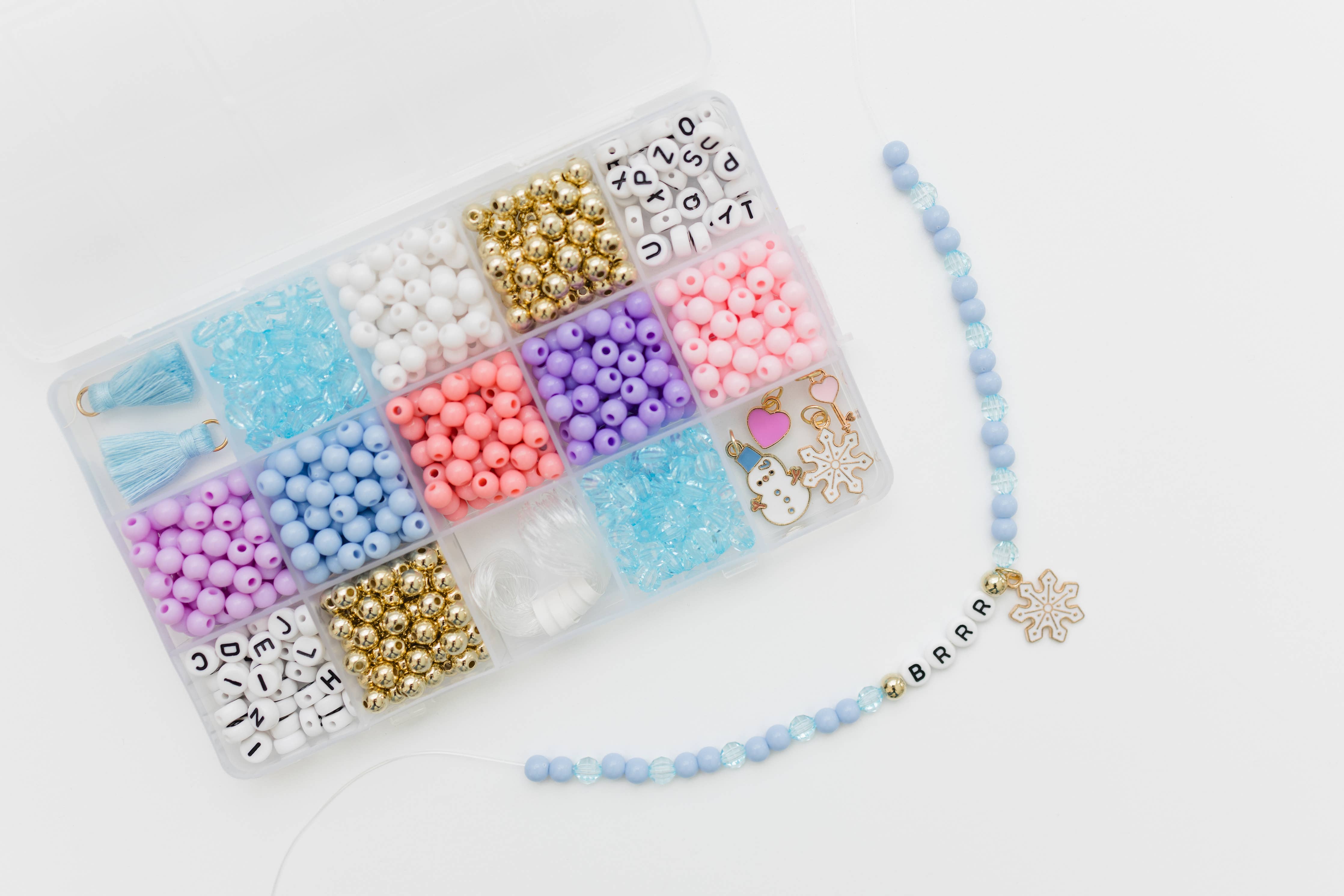 Winter Wonderland Stretchy Bracelet Kit -11- Gift/Home-Stacked Sweetly-Usher & Co - Women's Boutique Located in Atoka, OK and Durant, OK