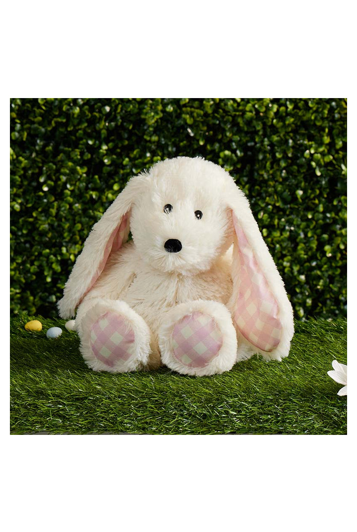 Warmies: Cream Bunny-Gingham Ears-12- Baby/Kids/Men-Warmies-Usher & Co - Women's Boutique Located in Atoka, OK and Durant, OK