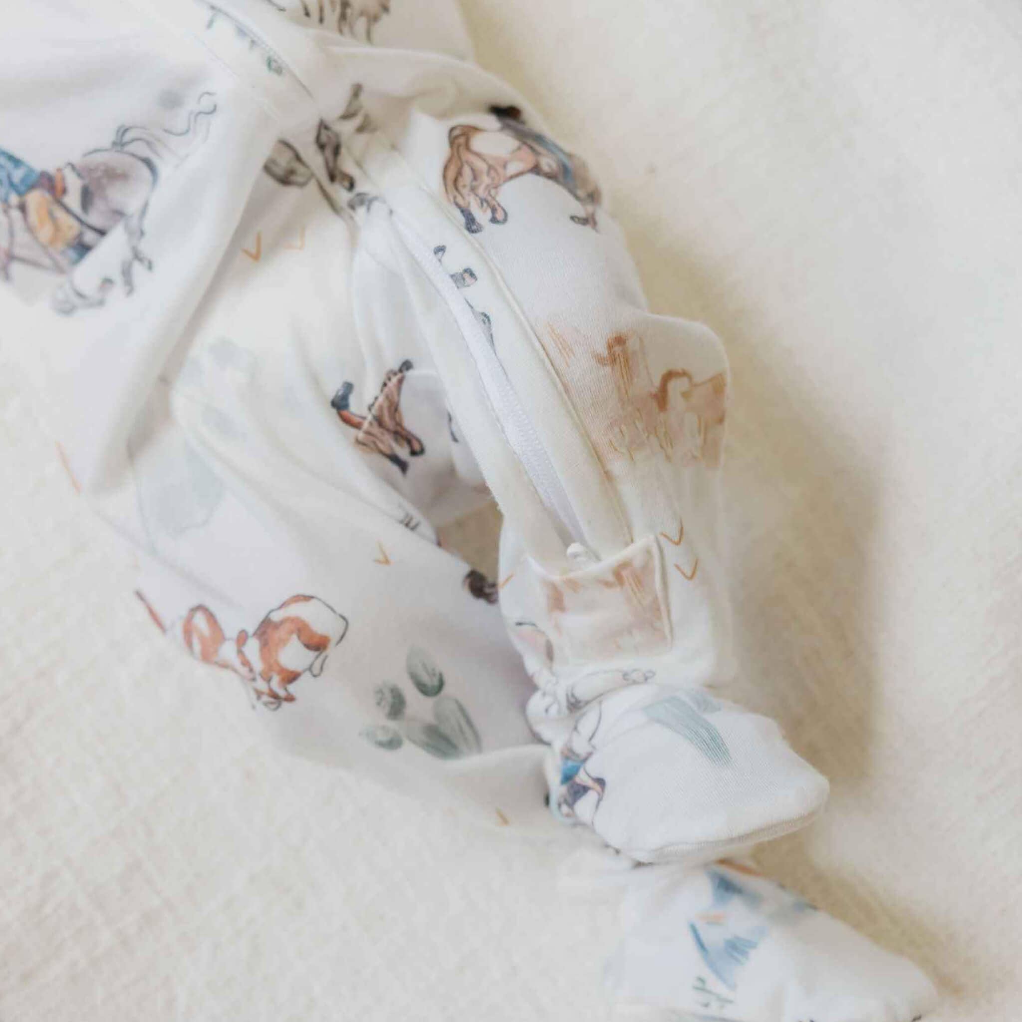 Copper Pearl: Zip-Up Footie Pajama - Boone-12- Baby/Kids/Men-Copper Pearl-Usher & Co - Women's Boutique Located in Atoka, OK and Durant, OK