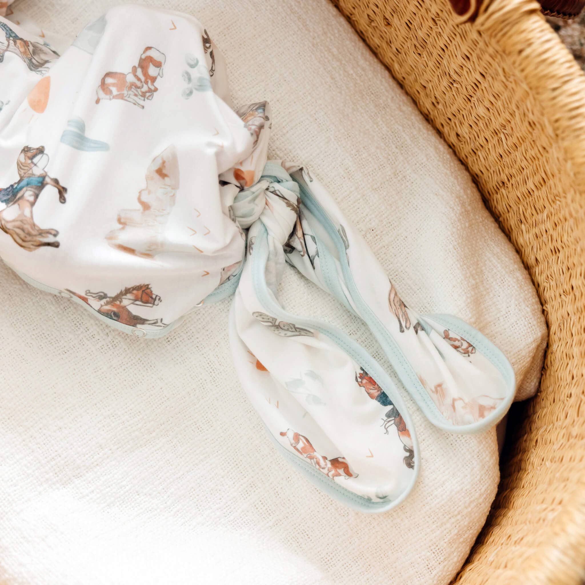Copper Pearl: Newborn Knotted Gown - Boone-12- Baby/Kids/Men-Copper Pearl-Usher & Co - Women's Boutique Located in Atoka, OK and Durant, OK