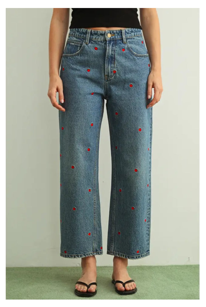 Apple of my Eye Jeans-5- Denim-Miou Muse-Usher & Co - Women's Boutique Located in Atoka, OK and Durant, OK