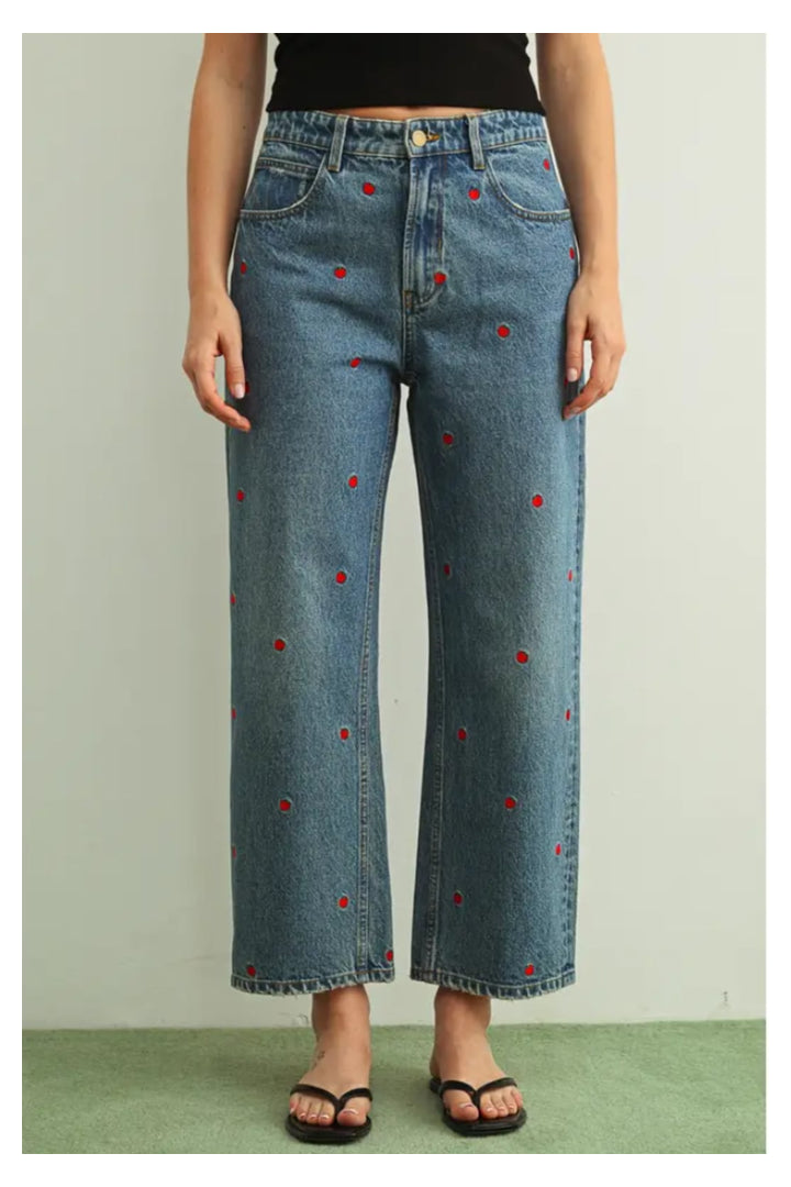 Apple of my Eye Jeans-5- Denim-Miou Muse-Usher & Co - Women's Boutique Located in Atoka, OK and Durant, OK