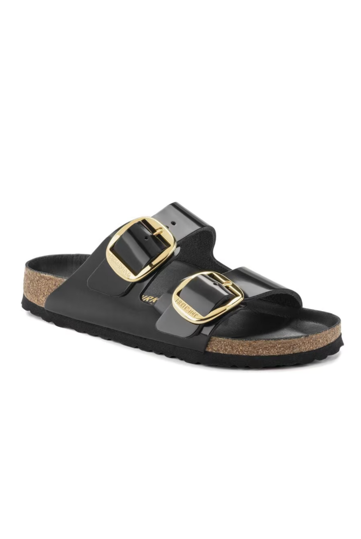 Birkenstock: Arizona Big Buckle-High Shine Black-9- Shoes-BIRKENSTOCK-Usher & Co - Women's Boutique Located in Atoka, OK and Durant, OK