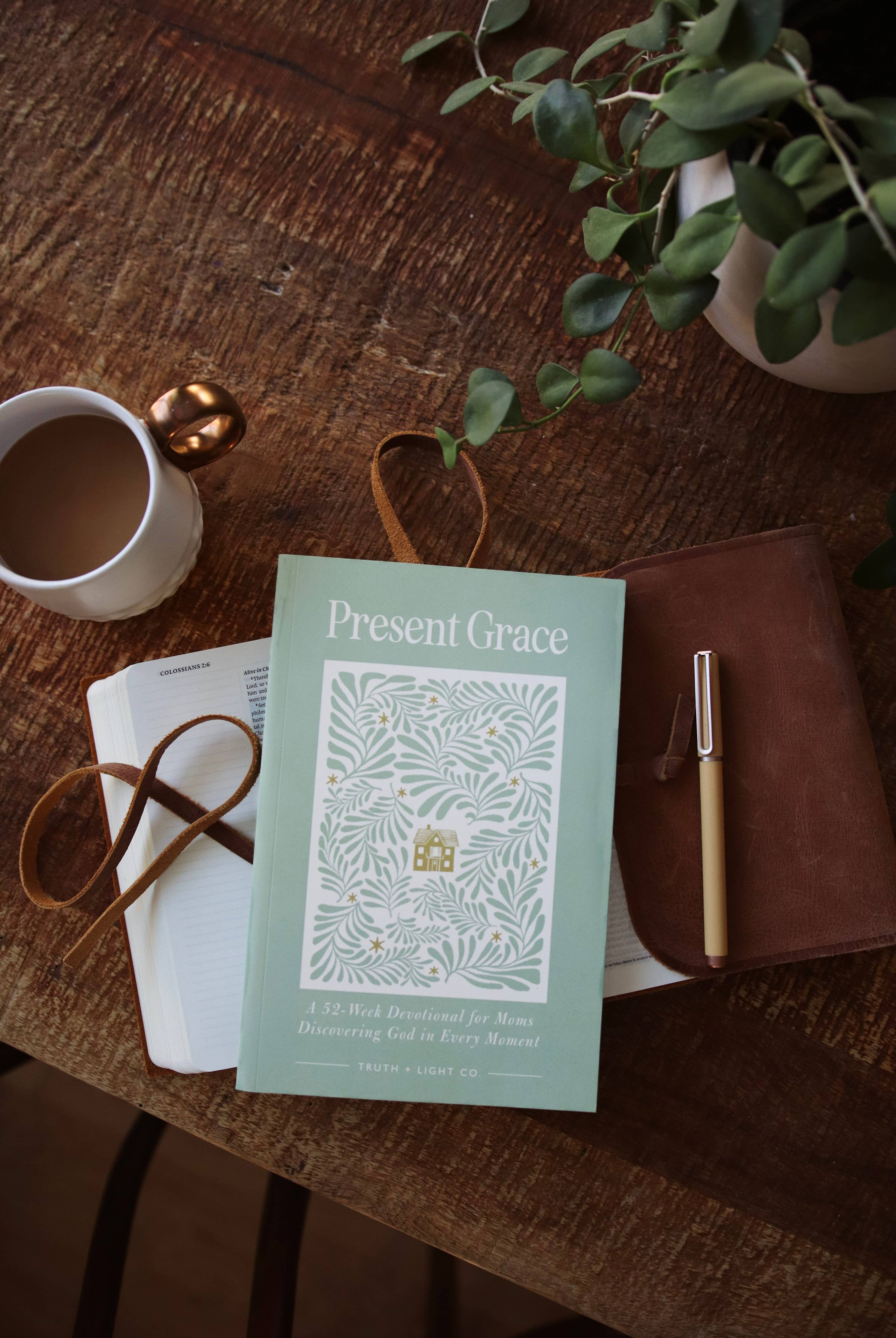 Present Grace: A 52-Week Devotional for Moms (Gift Book)-11- Gift/Home-Truth and Light-Usher & Co - Women's Boutique Located in Atoka, OK and Durant, OK