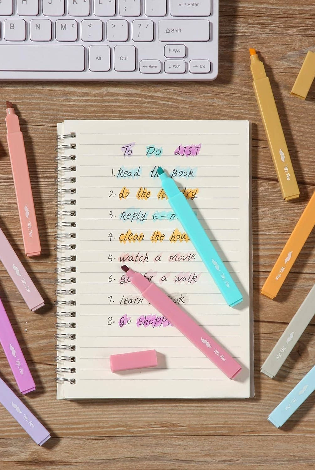 Aesthetic Highlighters 10 Pack Candy Colors-11- Gift/Home-Mr. Pen-Usher & Co - Women's Boutique Located in Atoka, OK and Durant, OK