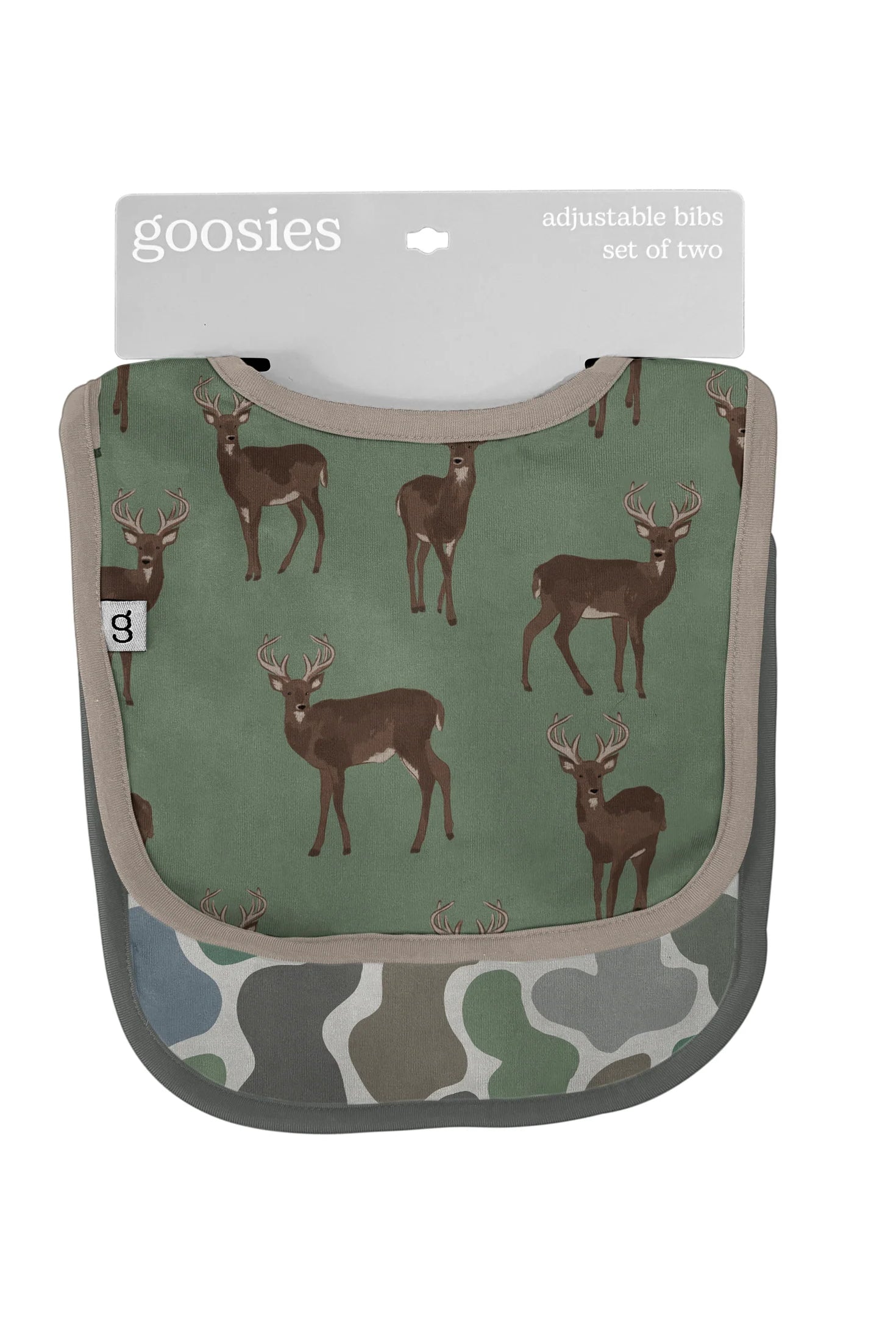 Goosies: Bib Set-Deer-12- Baby/Kids/Men-Goosies-Usher & Co - Women's Boutique Located in Atoka, OK and Durant, OK