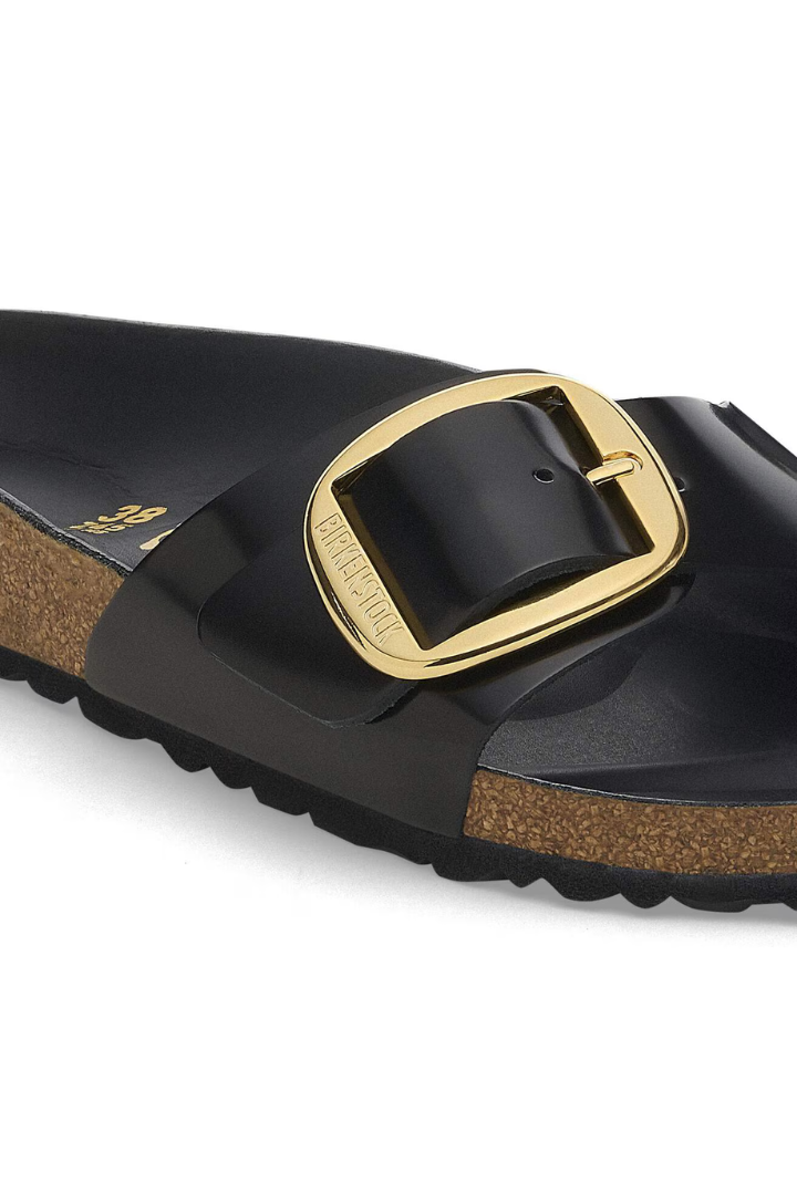 Birkenstock: Madrid Big Buckle-High Shine Black-9- Shoes-BIRKENSTOCK-Usher & Co - Women's Boutique Located in Atoka, OK and Durant, OK