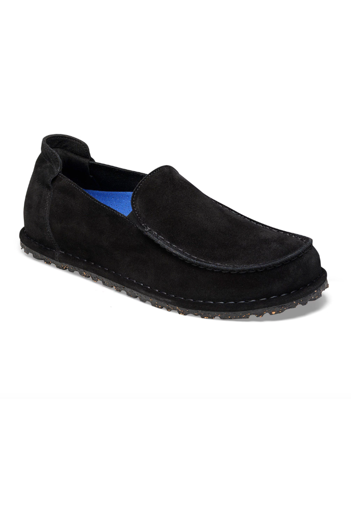 Birkenstock: Mens Utti Suede-Black-9- Shoes-BIRKENSTOCK-Usher & Co - Women's Boutique Located in Atoka, OK and Durant, OK