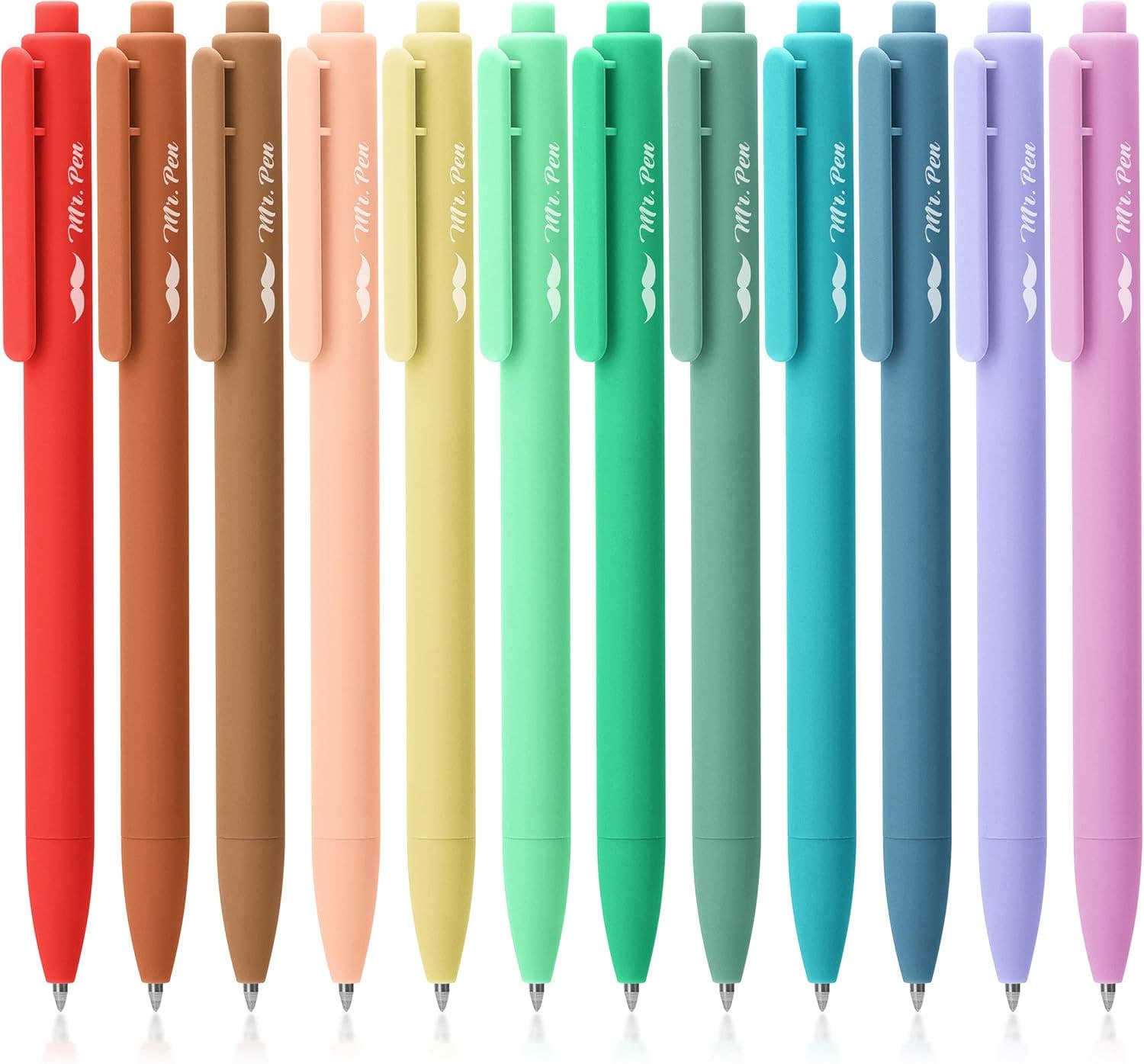 Cute 12-Pack Retractable Gel Pens with Colored Ink-11- Gift/Home-Mr. Pen-Usher & Co - Women's Boutique Located in Atoka, OK and Durant, OK