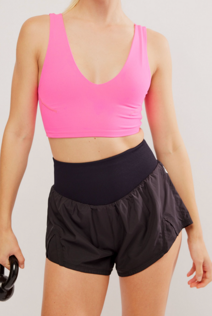 FP Movement: Carpe Diem Short-Black-4- Bottoms-Free People Movement-Usher & Co - Women's Boutique Located in Atoka, OK and Durant, OK