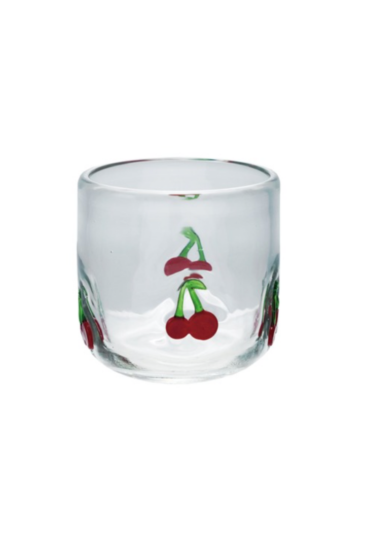 Cherry Drinking Glass-11- Gift/Home-Hazel Mazel-Usher & Co - Women's Boutique Located in Atoka, OK and Durant, OK