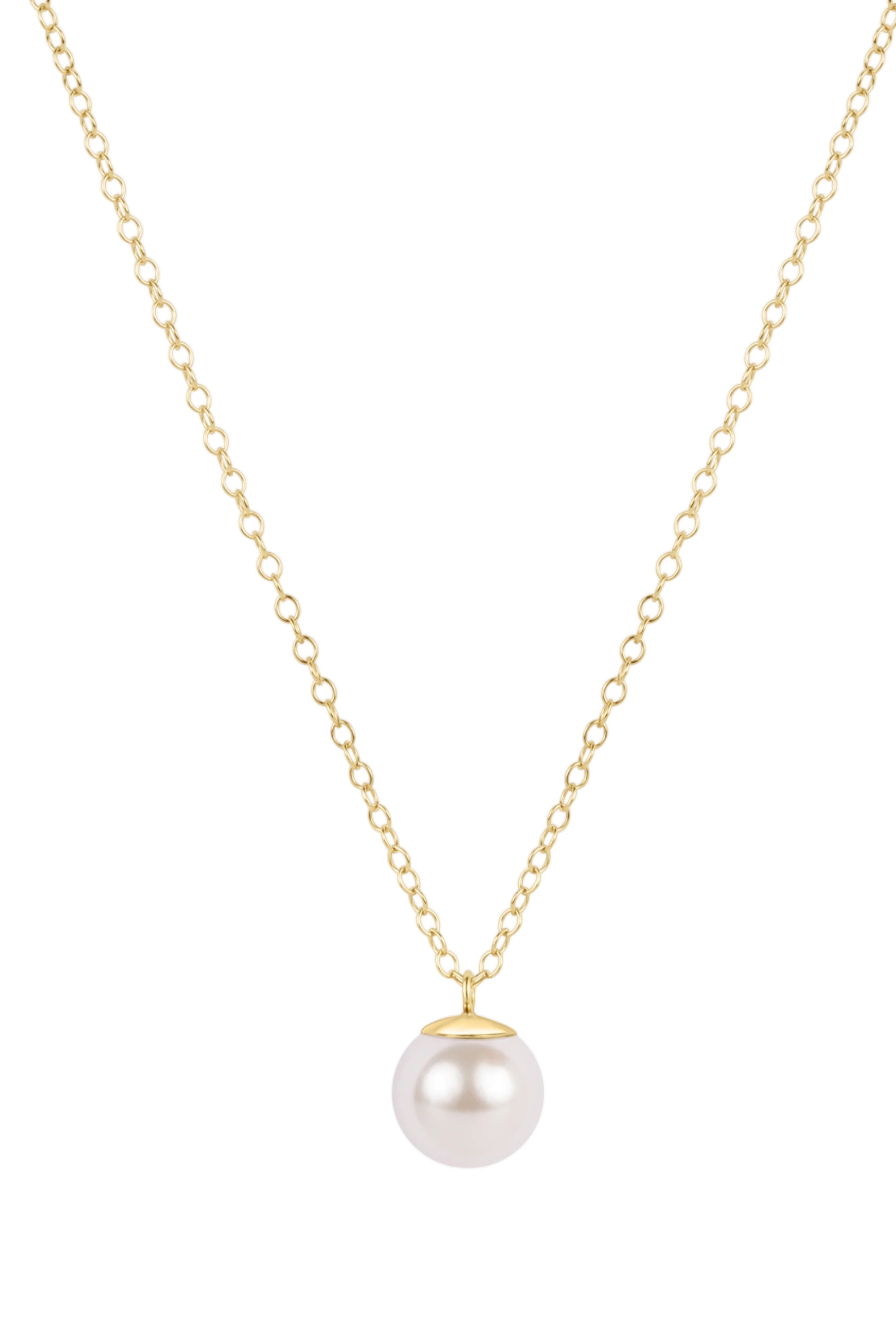 Enewton: 16" Necklace Gold - Classic Pearl 8mm Charm - Gold-7- Jewelry-Enewton-Usher & Co - Women's Boutique Located in Atoka, OK and Durant, OK