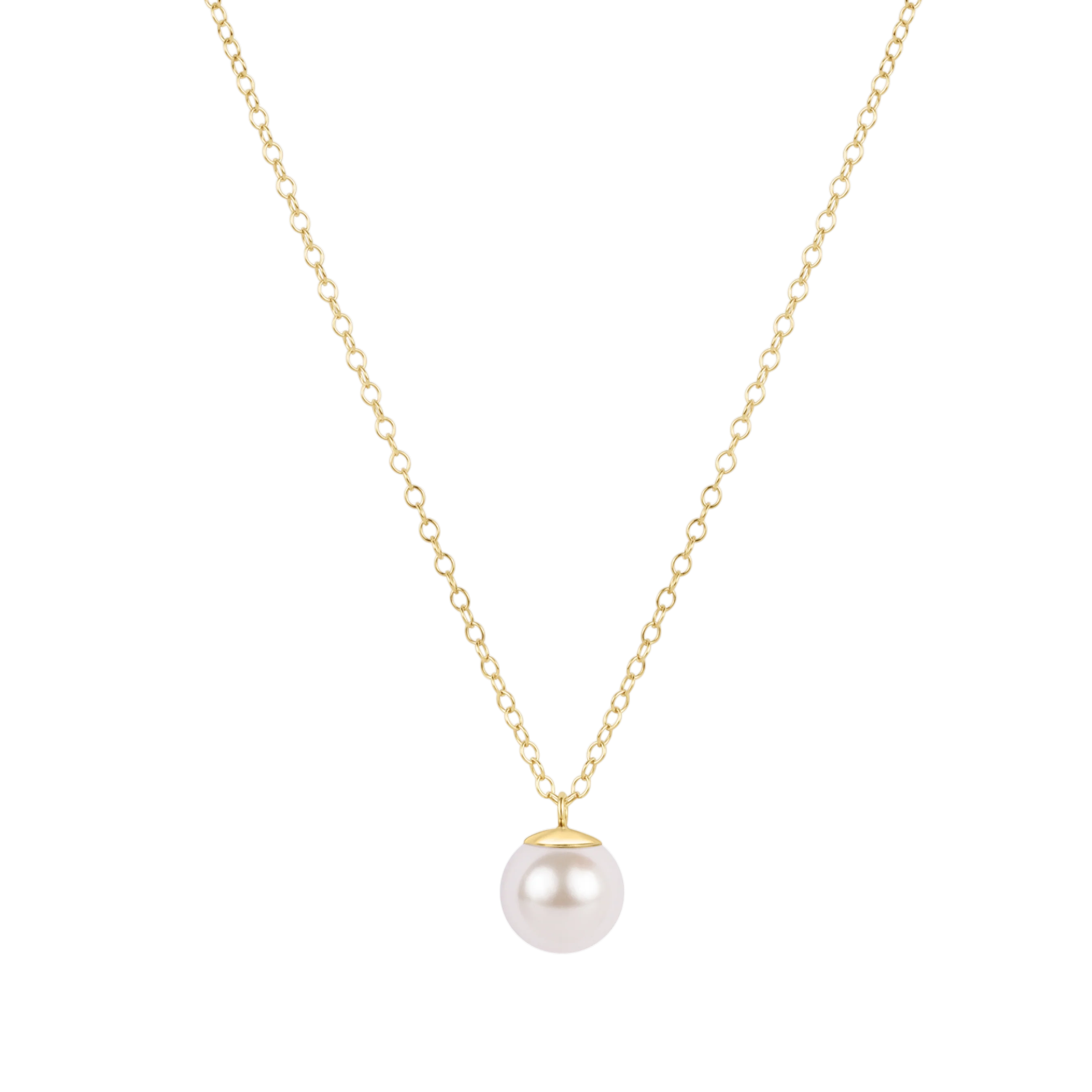 Enewton: 16" Necklace Gold - Classic Pearl 8mm Charm - Gold-7- Jewelry-Enewton-Usher & Co - Women's Boutique Located in Atoka, OK and Durant, OK