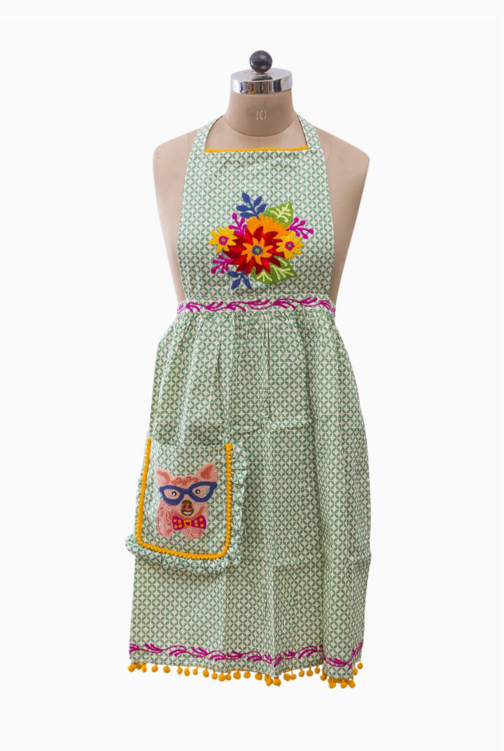 Cooking On The Farm Apron-Pig-11- Gift/Home-Karma Living-Usher & Co - Women's Boutique Located in Atoka, OK and Durant, OK