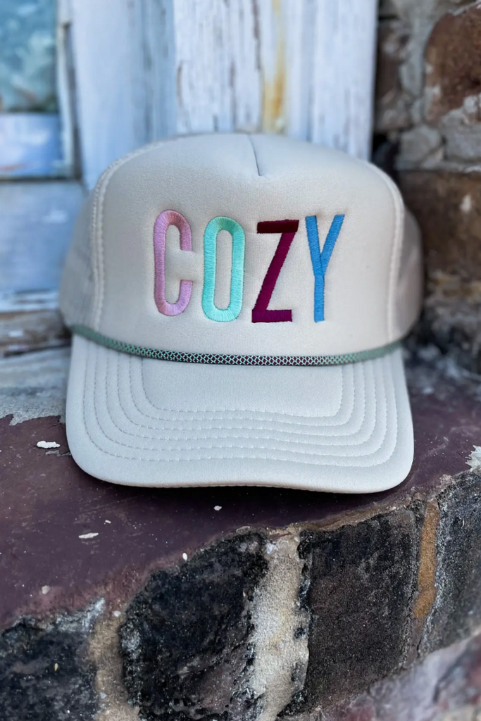 Cozy Trucker Hat-Hats-Pierce + Pine-Usher & Co - Women's Boutique Located in Atoka, OK and Durant, OK