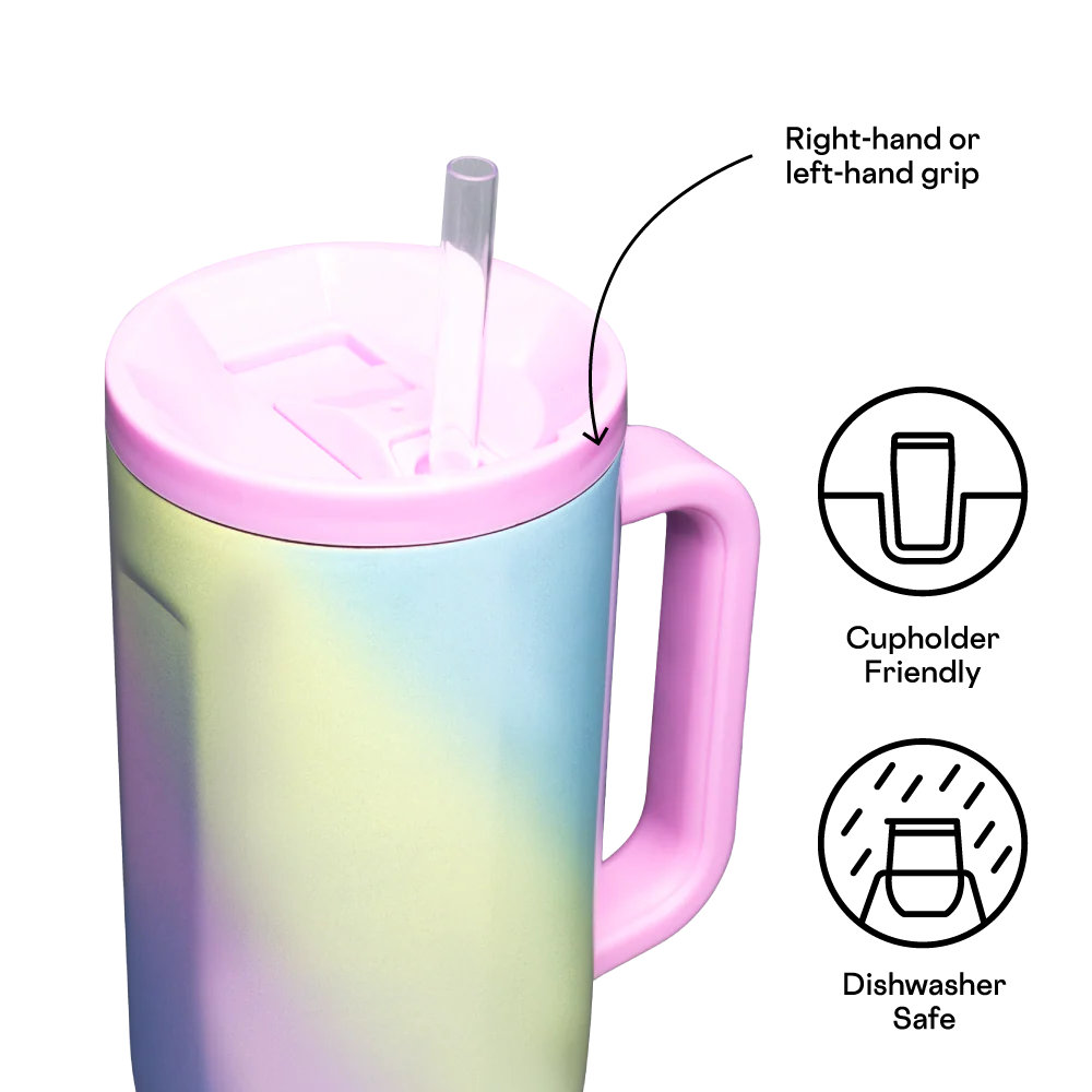 Corkcicle: Cruiser 40 oz-Rainbow Unicorn-11- Gift/Home-CORKCICLE-Usher & Co - Women's Boutique Located in Atoka, OK and Durant, OK