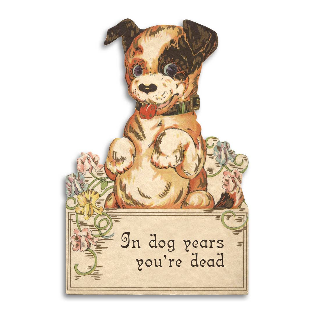 In Dog Years You're Dead - Funny Vintage Style Birthday Card-11- Gift/Home-Bad Betty Greeting Co.-Usher & Co - Women's Boutique Located in Atoka, OK and Durant, OK