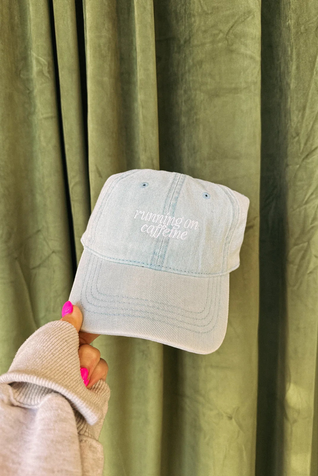 Dad Cap-Running On Caffeine-8- Accessory-Etta + East-Usher & Co - Women's Boutique Located in Atoka, OK and Durant, OK