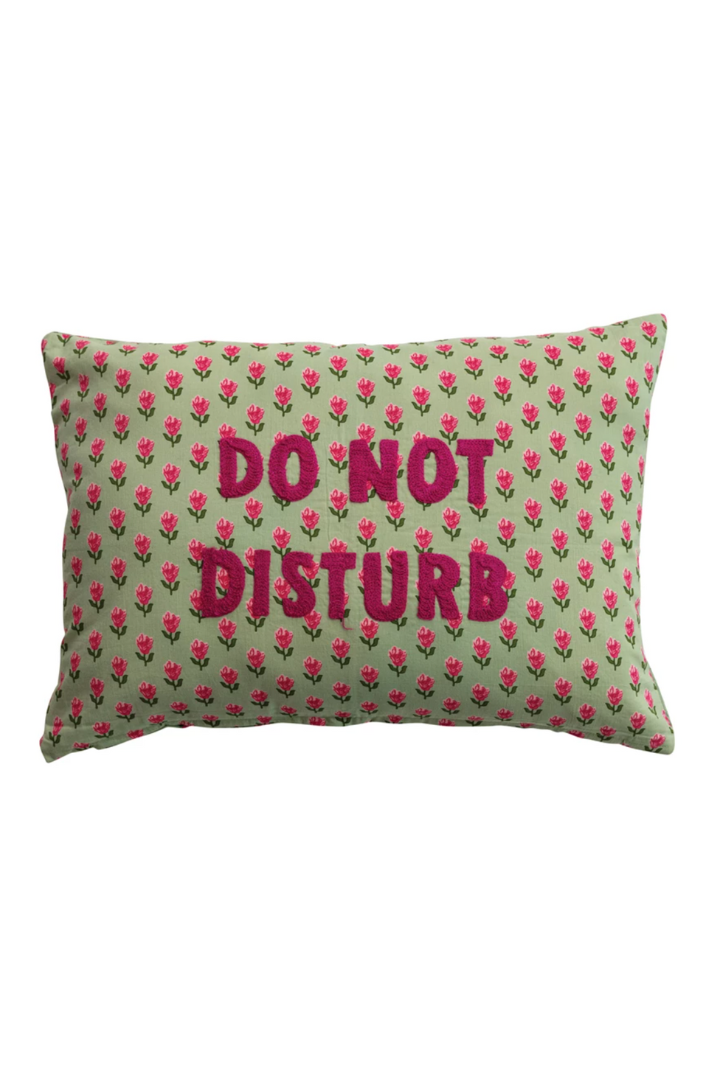 Do Not Disturb Pillow-11- Gift/Home-CREATIVE CO-OP-Usher & Co - Women's Boutique Located in Atoka, OK and Durant, OK