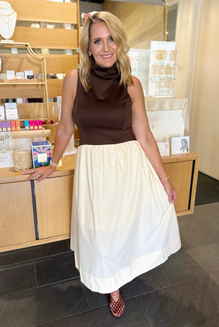 Downtown Midi Dress-6- Dress/Romp/Jump-ENTRO-Usher & Co - Women's Boutique Located in Atoka, OK and Durant, OK