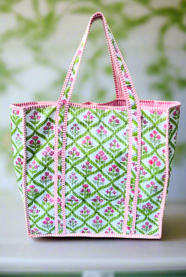 Miller Floral Tote Bag-10- Bags/Wallets-Nash Grey-Usher & Co - Women's Boutique Located in Atoka, OK and Durant, OK