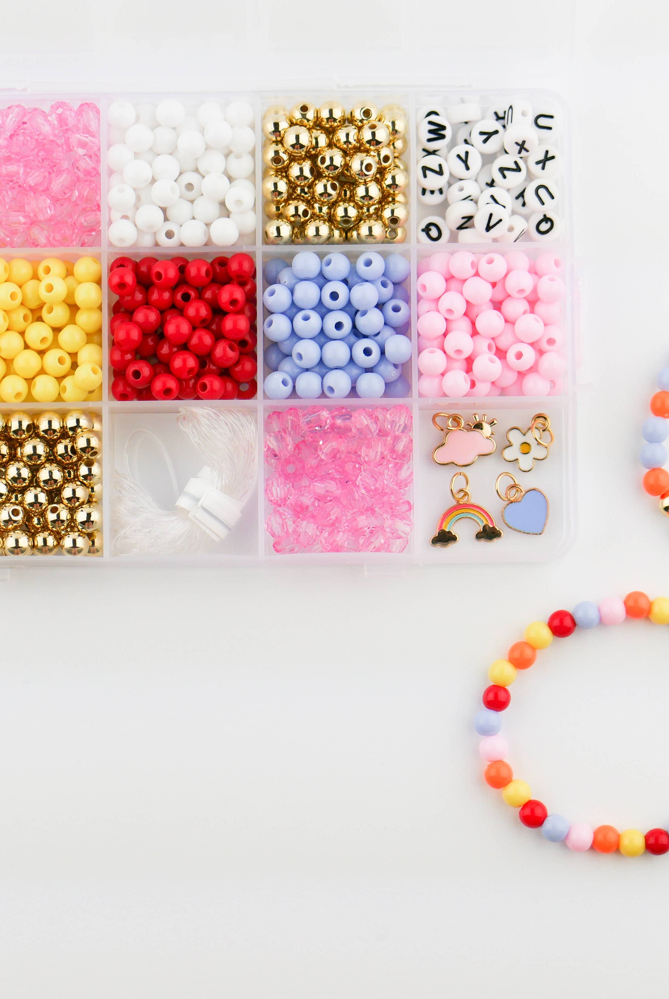 Color My World Rainbow Stretchy Bracelet Kit-11- Gift/Home-Stacked Sweetly-Usher & Co - Women's Boutique Located in Atoka, OK and Durant, OK