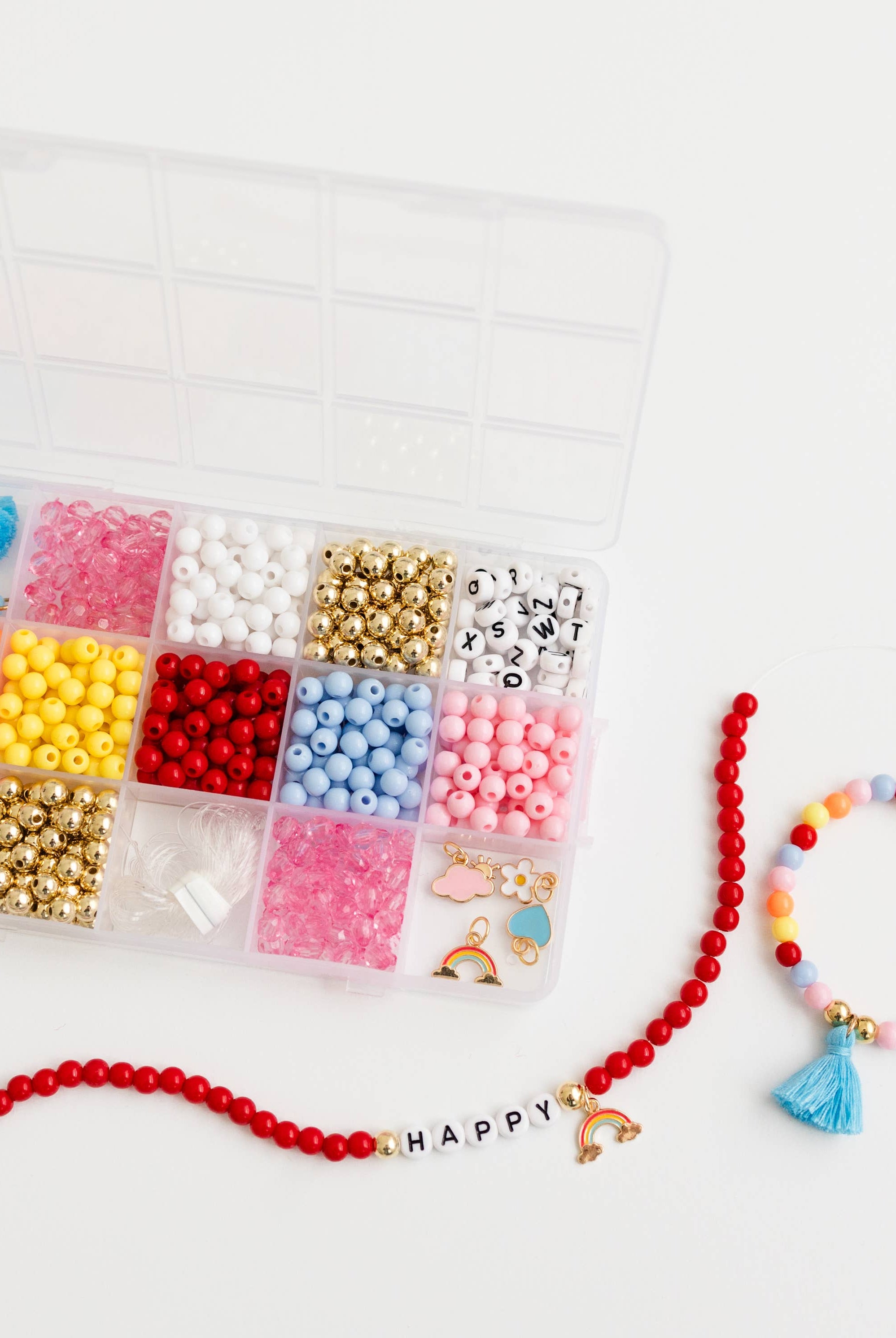 Color My World Rainbow Stretchy Bracelet Kit-11- Gift/Home-Stacked Sweetly-Usher & Co - Women's Boutique Located in Atoka, OK and Durant, OK