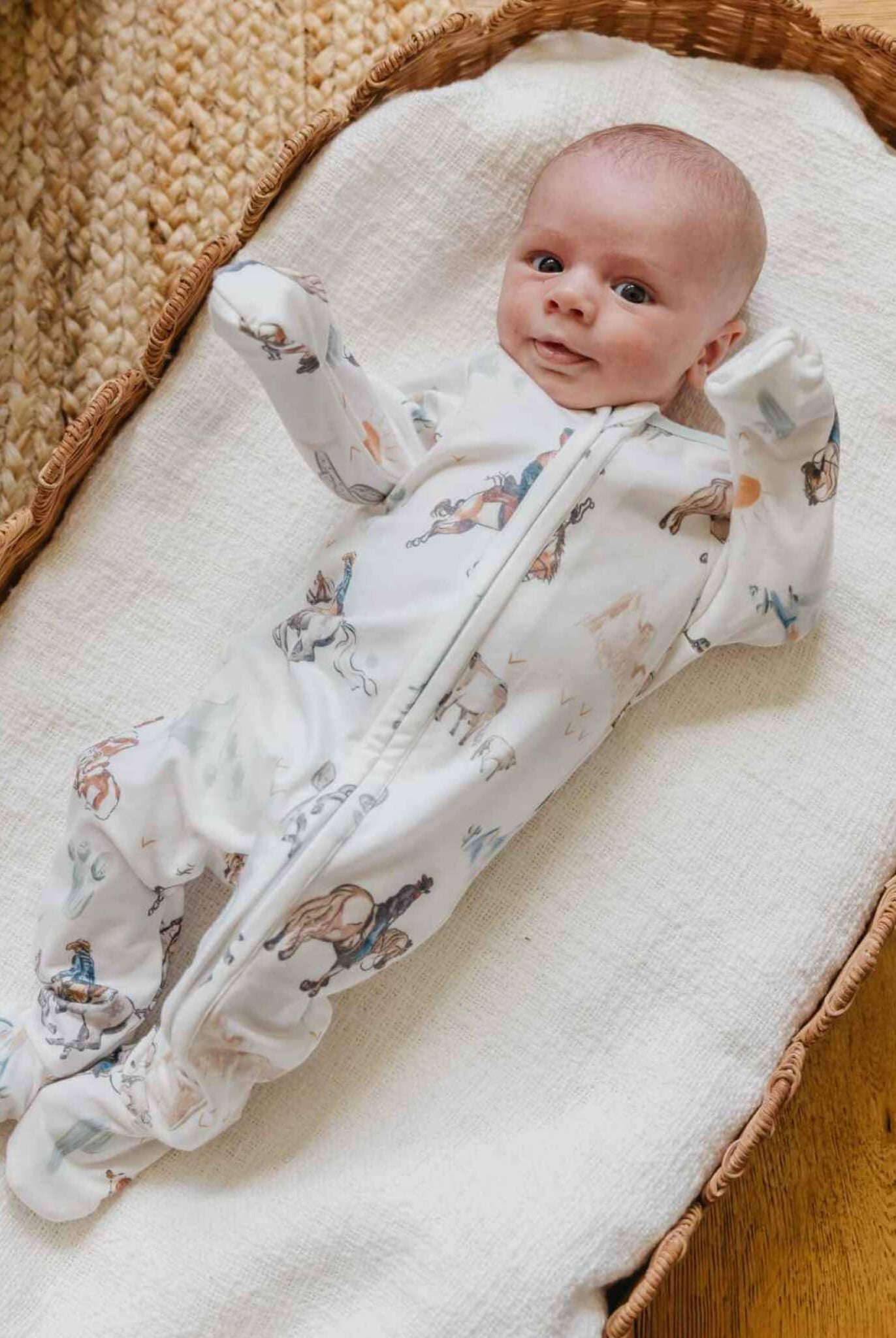 Copper Pearl: Zip-Up Footie Pajama - Boone-12- Baby/Kids/Men-Copper Pearl-Usher & Co - Women's Boutique Located in Atoka, OK and Durant, OK