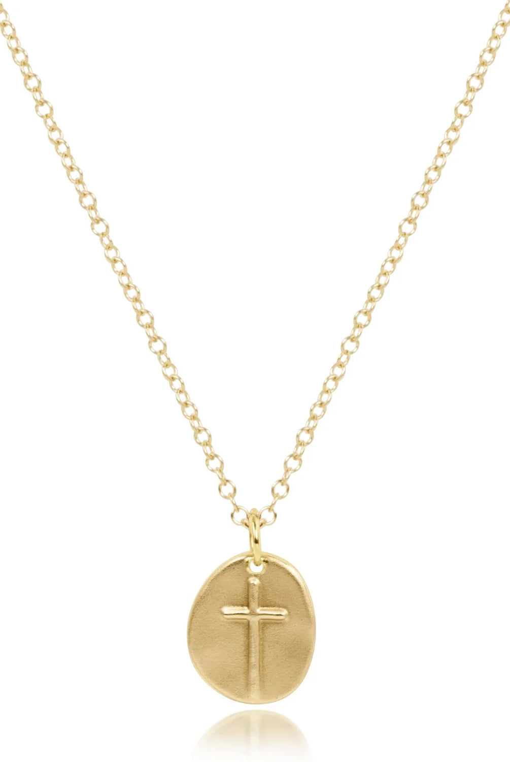 enewton: Inspire Small Gold Charm Necklace-7- Jewelry-ENEWTON-Usher & Co - Women's Boutique Located in Atoka, OK and Durant, OK