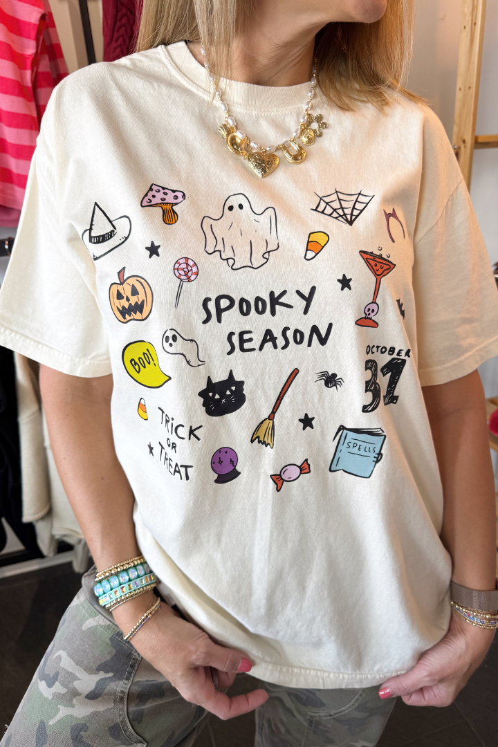 Halloween Icons Tee-14-DISTRESSED-Etta + East-Usher & Co - Women's Boutique Located in Atoka, OK and Durant, OK
