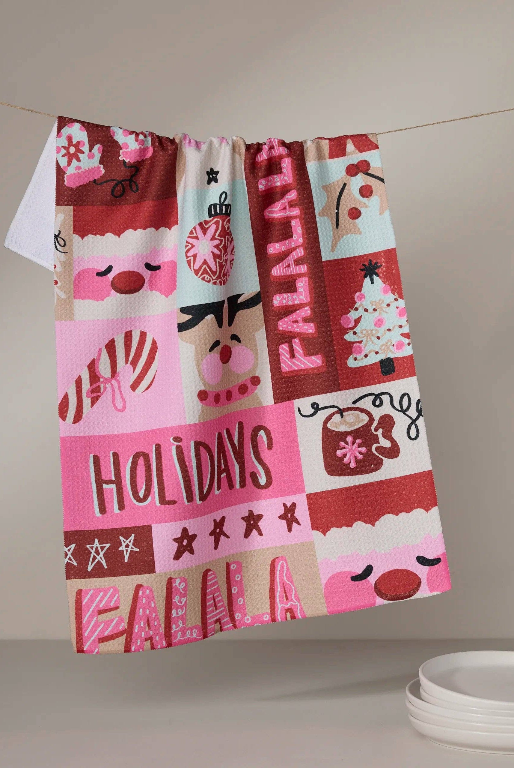 GEOMETRY: Winter Wonder Tea Towel-11- Gift/Home-Geometry-Usher & Co - Women's Boutique Located in Atoka, OK and Durant, OK