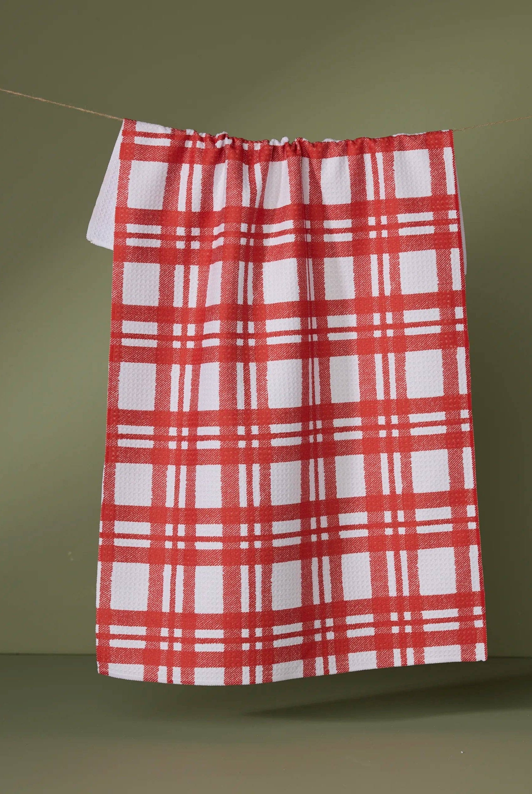 GEOMETRY: Tartan Tea Towel-11- Gift/Home-Geometry-Usher & Co - Women's Boutique Located in Atoka, OK and Durant, OK