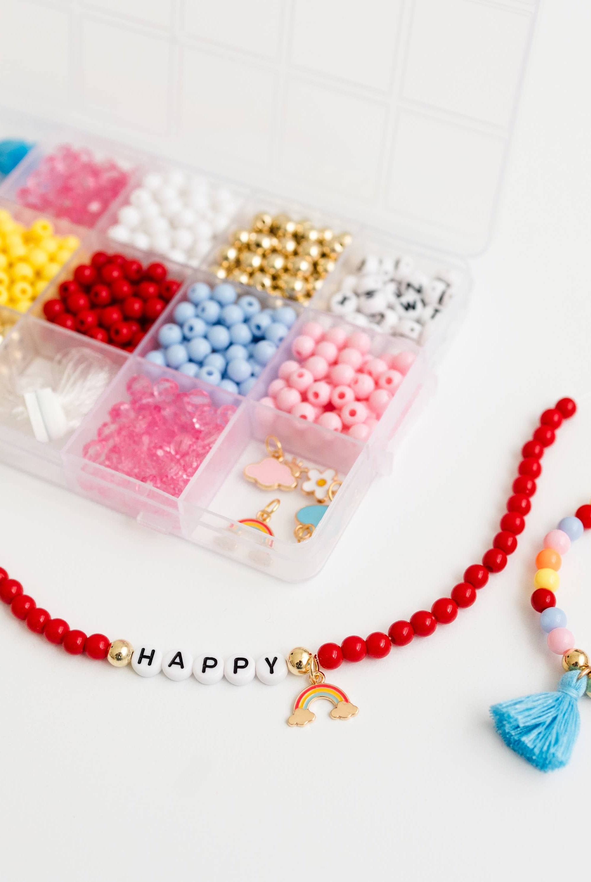 Color My World Rainbow Stretchy Bracelet Kit-11- Gift/Home-Stacked Sweetly-Usher & Co - Women's Boutique Located in Atoka, OK and Durant, OK