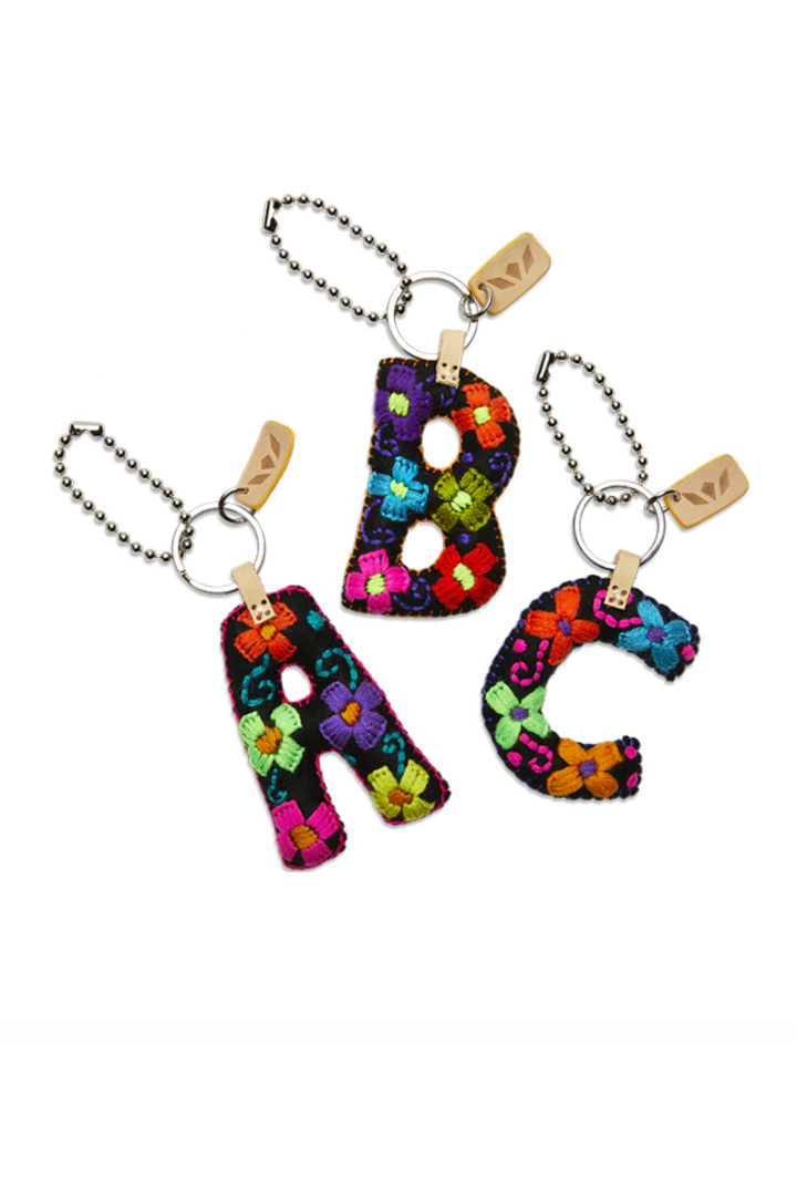 Consuela: Felt Letter Charm-Black-8- Accessory-CONSUELA-Usher & Co - Women's Boutique Located in Atoka, OK and Durant, OK
