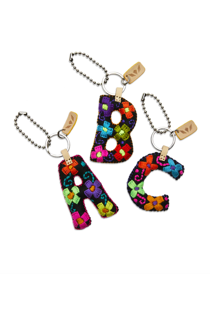 Consuela: Felt Letter Charm-Black-8- Accessory-CONSUELA-Usher & Co - Women's Boutique Located in Atoka, OK and Durant, OK