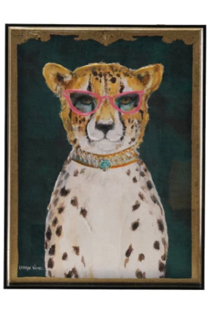 Acrylic Box Framed Wall Art-Cheetah-11- Gift/Home-CREATIVE CO-OP-Usher & Co - Women's Boutique Located in Atoka, OK and Durant, OK