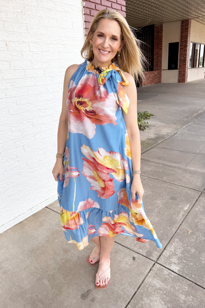 Gadol Midi Dress-6- Dress/Romp/Jump-Glam-Usher & Co - Women's Boutique Located in Atoka, OK and Durant, OK