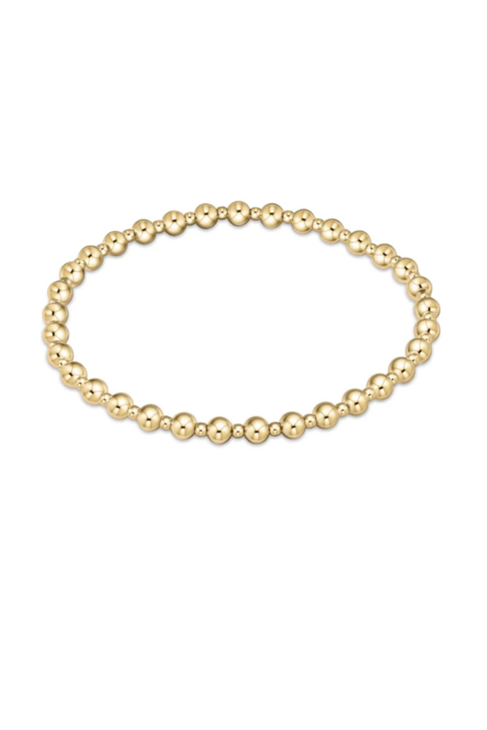 enewton: Classic Grateful Pattern Bead Bracelet-Gold-Bracelets-ENEWTON-Usher & Co - Women's Boutique Located in Atoka, OK and Durant, OK
