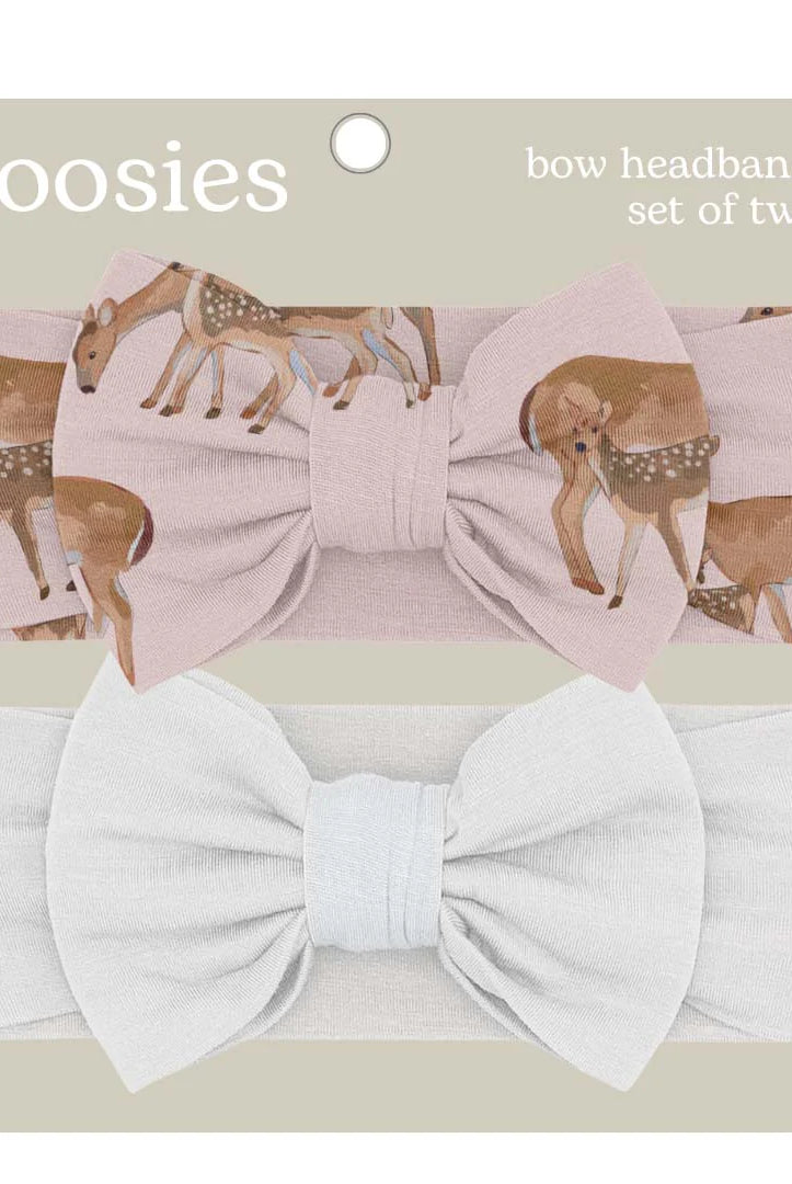 Goosies: Headband Bow Set-Does & Fawns-12- Baby/Kids/Men-Goosies-Usher & Co - Women's Boutique Located in Atoka, OK and Durant, OK