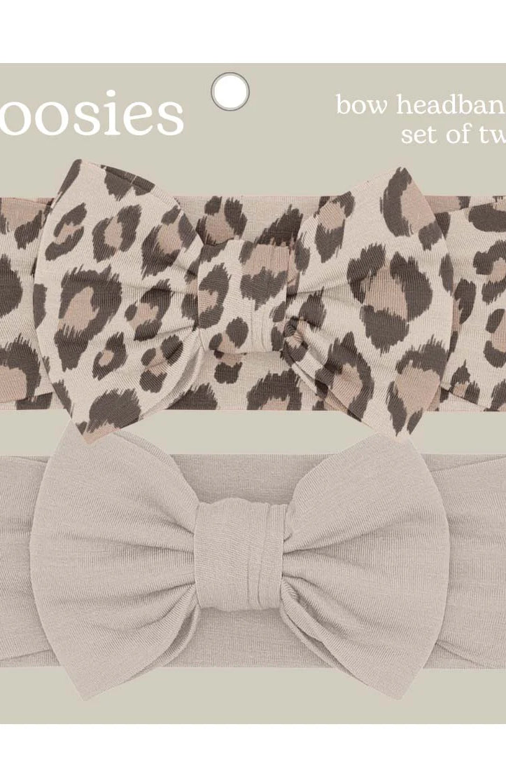 Goosies: Headband Bow Set-Classic Leopard-12- Baby/Kids/Men-Goosies-Usher & Co - Women's Boutique Located in Atoka, OK and Durant, OK