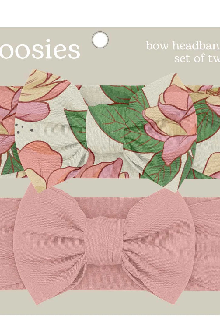 Goosies: Headband Bow Set-Magnolias-12- Baby/Kids/Men-Goosies-Usher & Co - Women's Boutique Located in Atoka, OK and Durant, OK