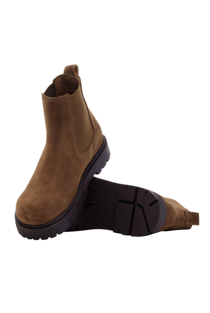 Birkenstock: Highwood Slip On-Dark Tea Suede-9- Shoes-BIRKENSTOCK-Usher & Co - Women's Boutique Located in Atoka, OK and Durant, OK