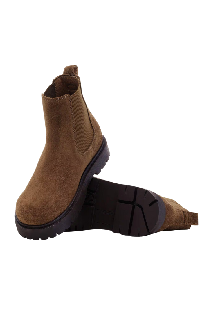 Birkenstock: Highwood Slip On-Dark Tea Suede-9- Shoes-BIRKENSTOCK-Usher & Co - Women's Boutique Located in Atoka, OK and Durant, OK