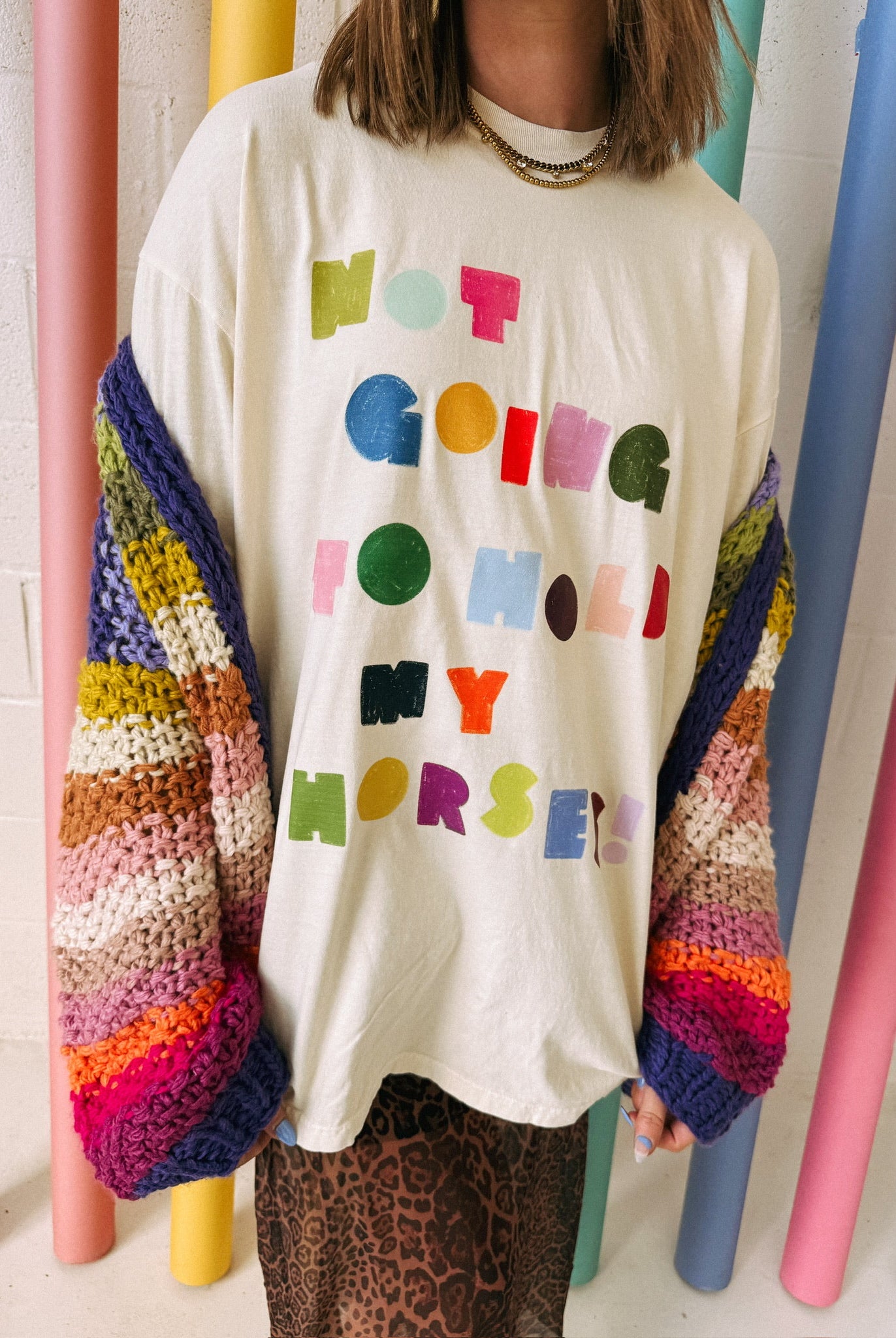 Not Going To Hold My Horses Tee-1- Tops-Etta + East-Usher & Co - Women's Boutique Located in Atoka, OK and Durant, OK