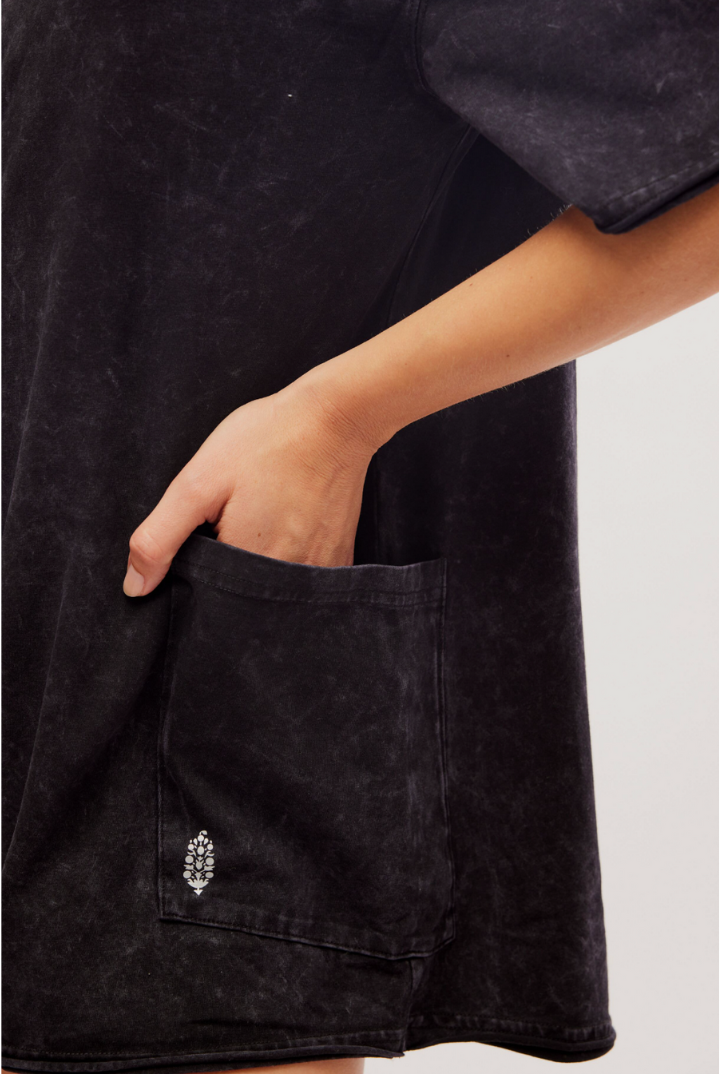 FP Movement: Hot Shot Tee Romper-Black-6- Dress/Romp/Jump-Free People Movement-Usher & Co - Women's Boutique Located in Atoka, OK and Durant, OK